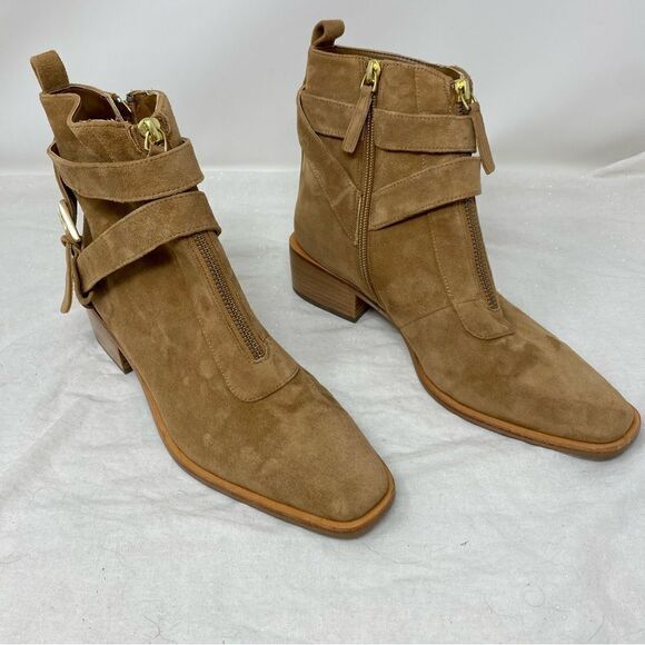 Paolo Suede Heeled Ankle Boots- Size 7.5 - Picture 9 of 15